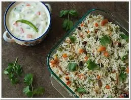 Veg Biryani With Raita
